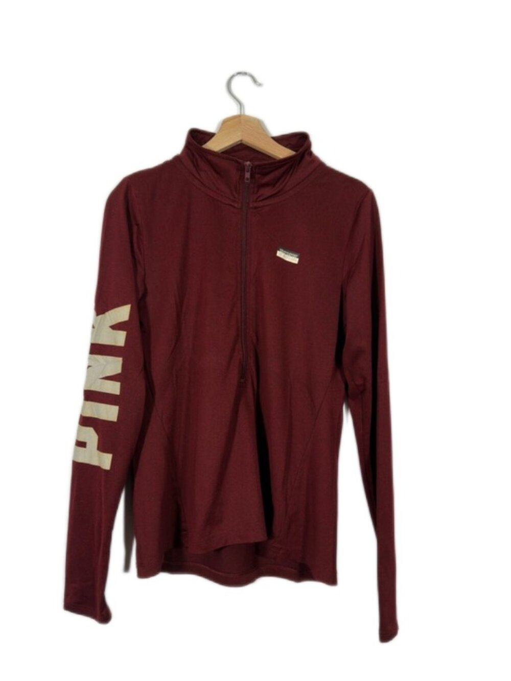 PINK Victoria's Secret Women's Utility Jacket Track Size M Maroon Athleisure